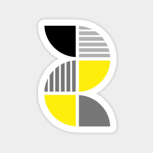 Yellow + Gray Geometric Sticker